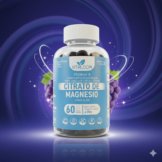MegaFrasco X60 Gomitas Citrato Magnesio + Zinc